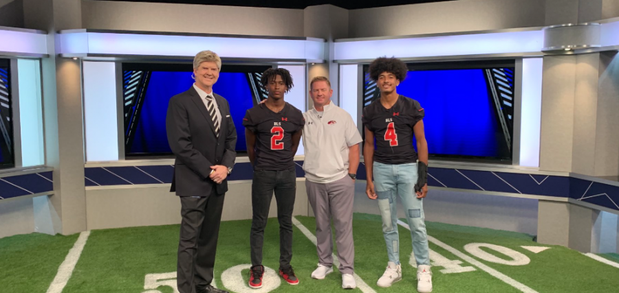 Football players, coach interviewed by Southwest Sports