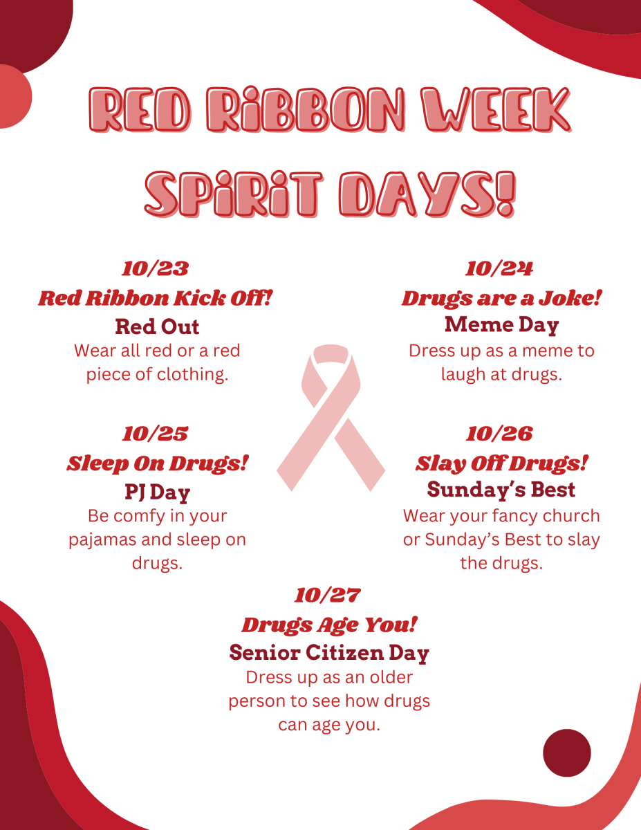 Student council announces National Red Ribbon week dress up days