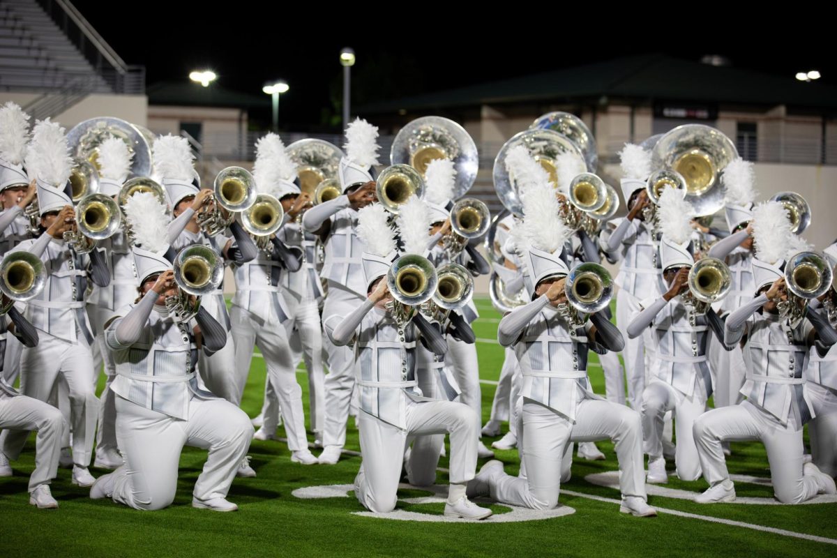 Braswell's Bwell Marching Band performs at the 2024 Sounds of the Stadium showcase on Wednesday, September 25, 2024.