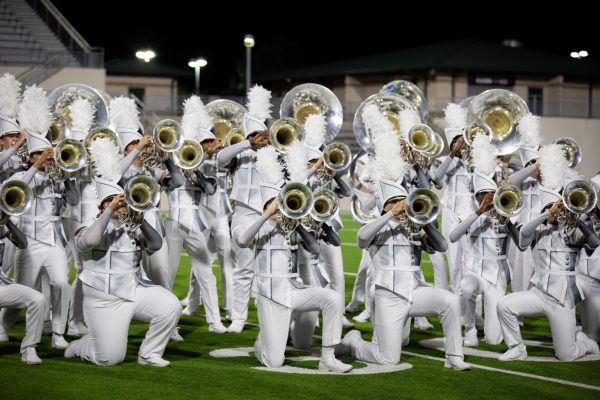 Braswell's Bwell Marching Band performs at the 2024 Sounds of the Stadium showcase on Wednesday, September 25, 2024.