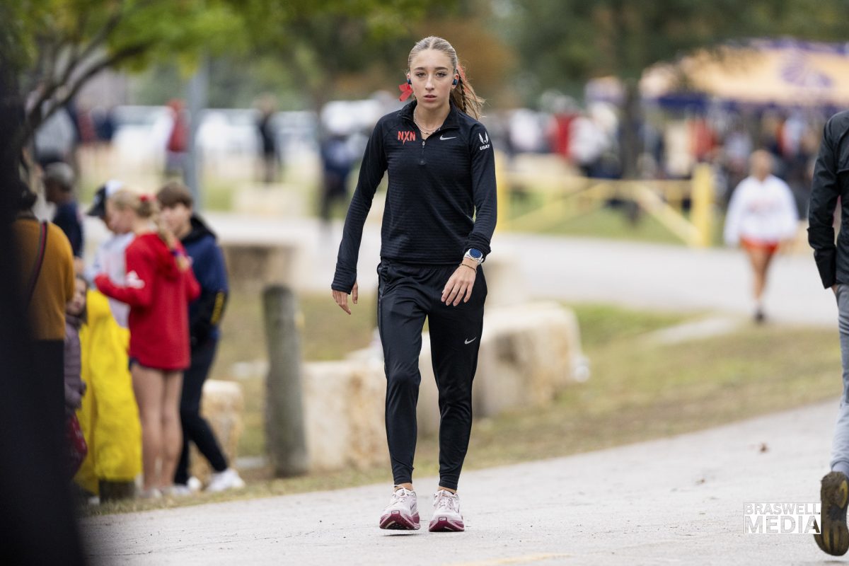 Senior Macy Wingard competed at the 2025 6A UIL State Cross Country meet in the girls division and won first place. Her time was 16:45.7