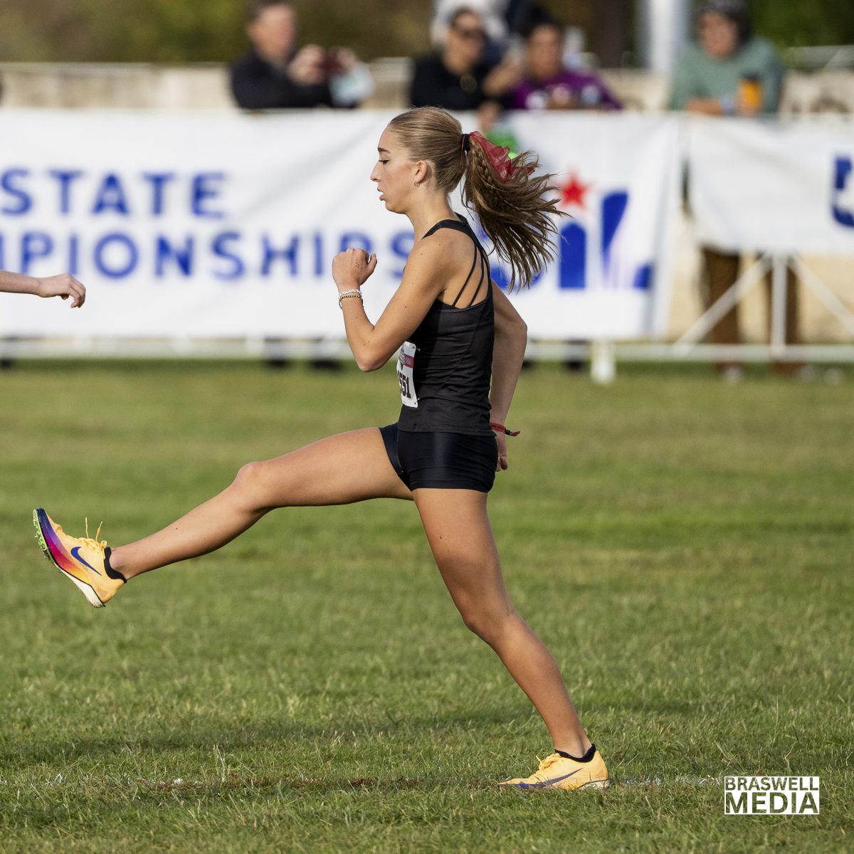 Senior Macy Wingard competed at the 2025 6A UIL State Cross Country meet in the girls division and won first place. Her time was 16:45.7