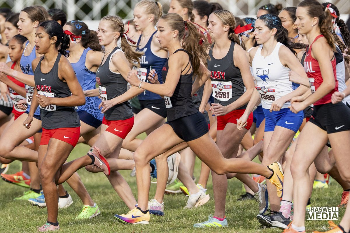 Senior Macy Wingard competed at the 2025 6A UIL State Cross Country meet in the girls division and won first place. Her time was 16:45.7