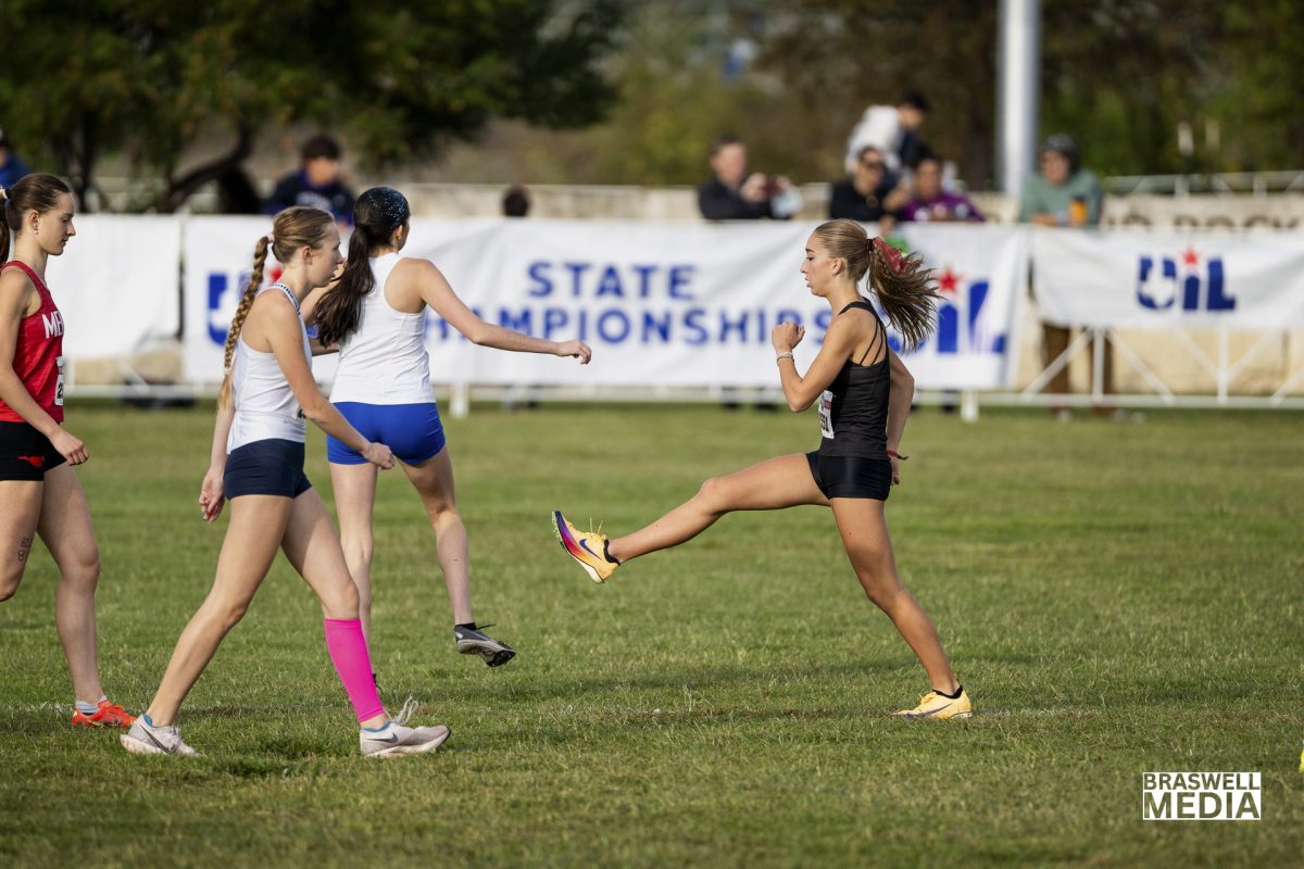 Senior Macy Wingard competed at the 2025 6A UIL State Cross Country meet in the girls division and won first place. Her time was 16:45.7