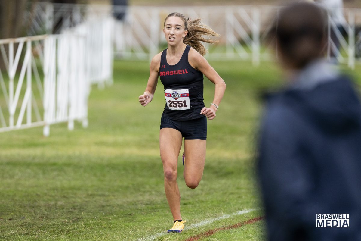 Senior Macy Wingard competed at the 2025 6A UIL State Cross Country meet in the girls division and won first place. Her time was 16:45.7