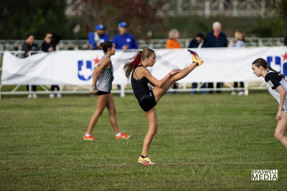 Senior Macy Wingard competed at the 2025 6A UIL State Cross Country meet in the girls division and won first place. Her time was 16:45.7