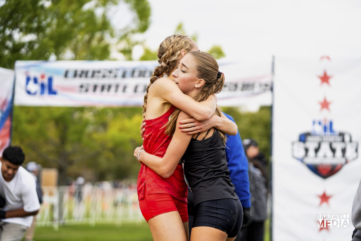 Senior Macy Wingard competed at the 2025 6A UIL State Cross Country meet in the girls division and won first place. Her time was 16:45.7
