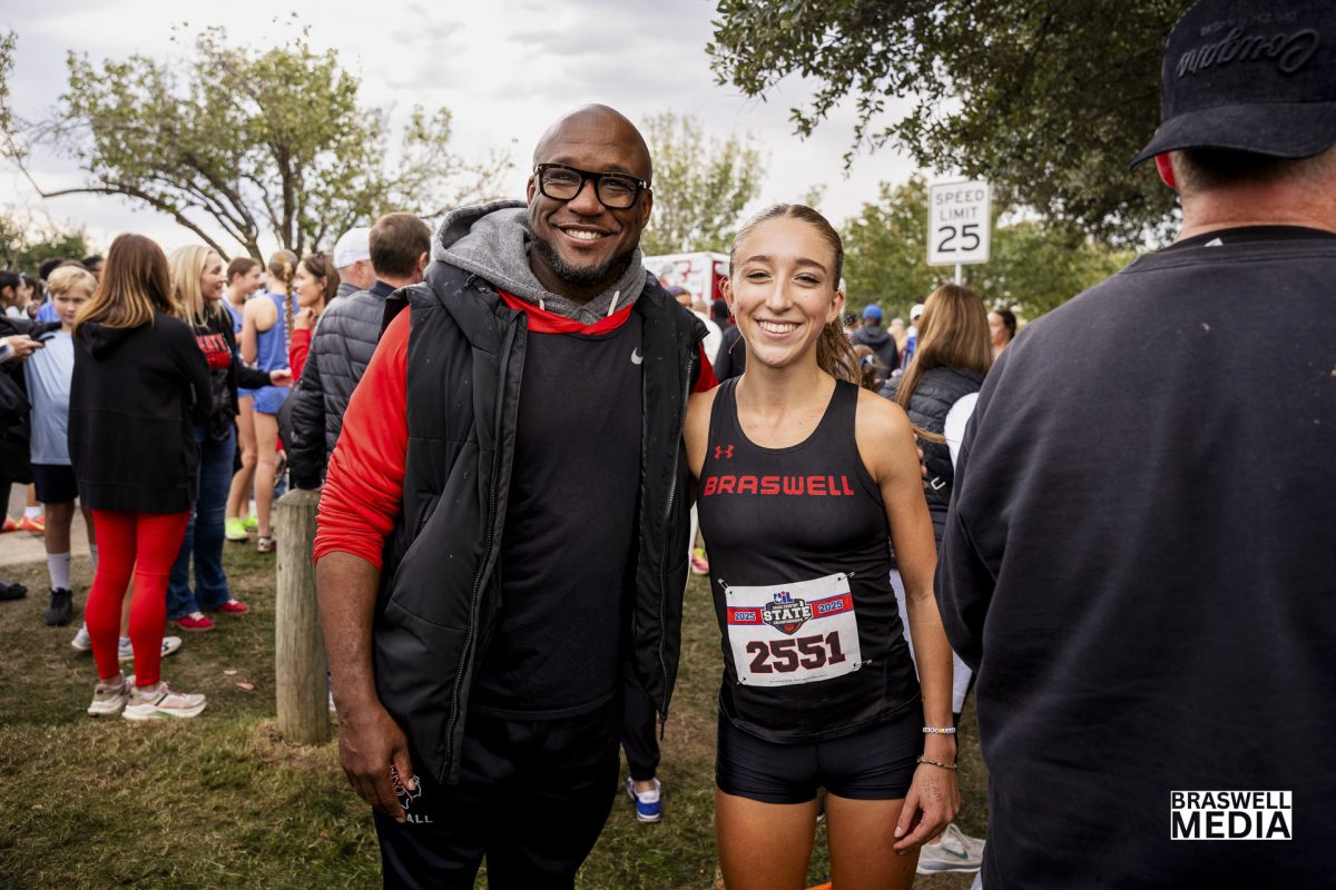 Senior Macy Wingard competed at the 2025 6A UIL State Cross Country meet in the girls division and won first place. Her time was 16:45.7