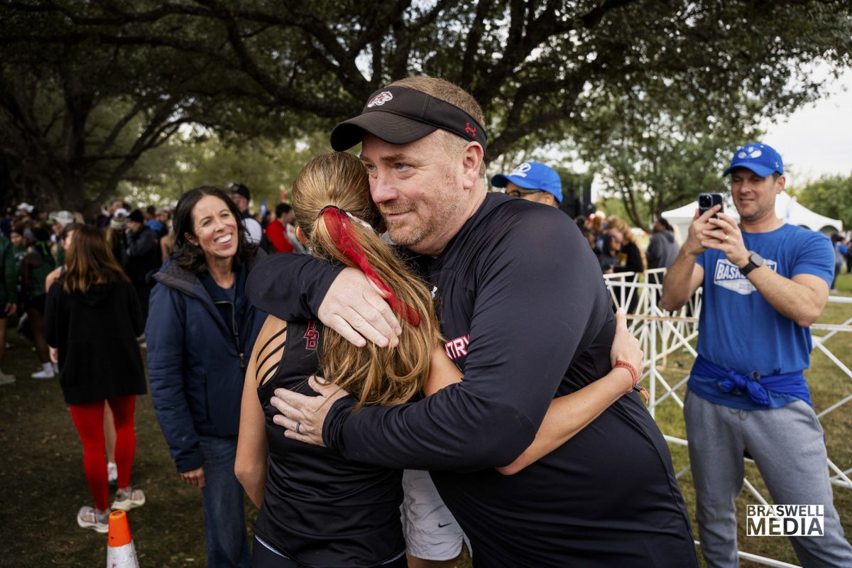 Senior Macy Wingard competed at the 2025 6A UIL State Cross Country meet in the girls division and won first place. Her time was 16:45.7