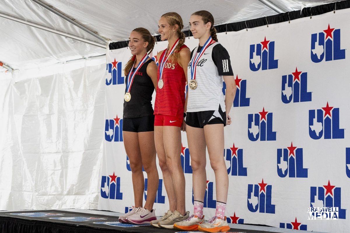 Senior Macy Wingard competed at the 2025 6A UIL State Cross Country meet in the girls division and won first place. Her time was 16:45.7