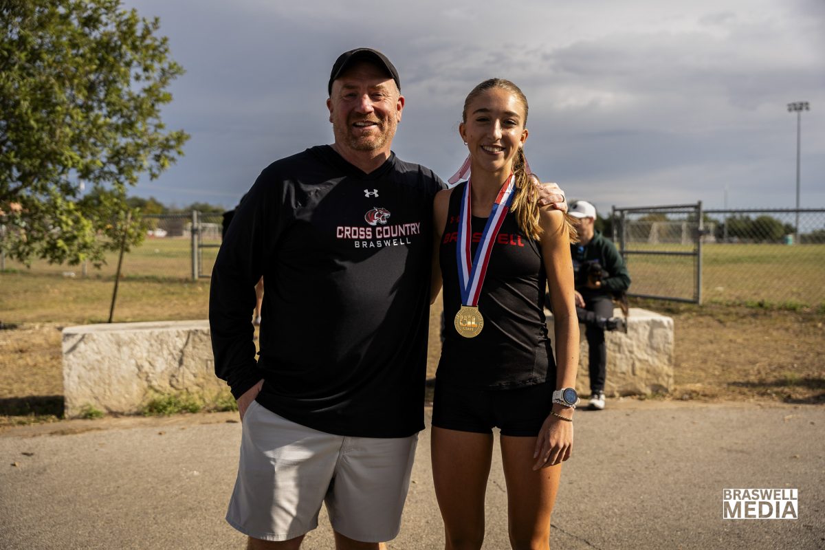 Senior Macy Wingard competed at the 2025 6A UIL State Cross Country meet in the girls division and won first place. Her time was 16:45.7