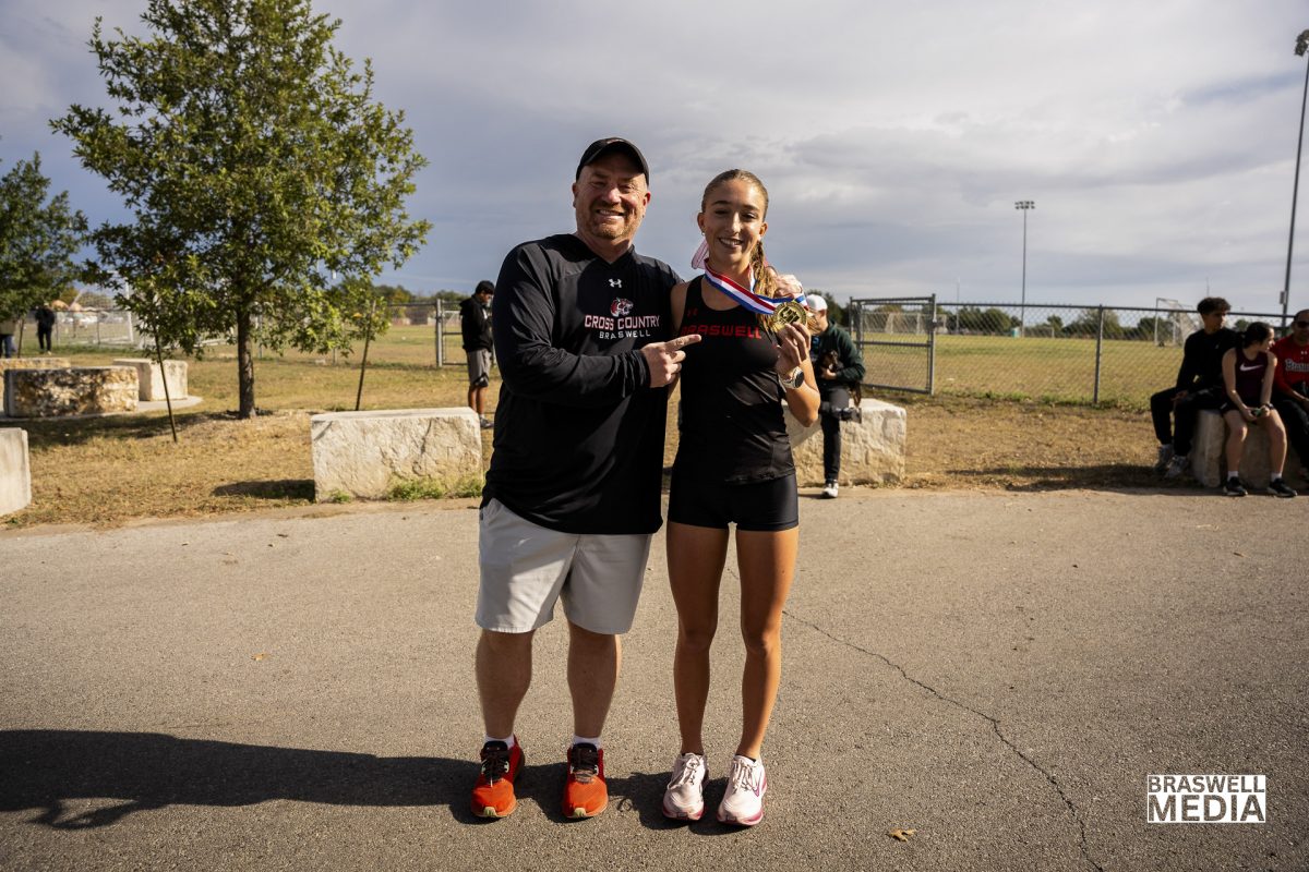 Senior Macy Wingard competed at the 2025 6A UIL State Cross Country meet in the girls division and won first place. Her time was 16:45.7