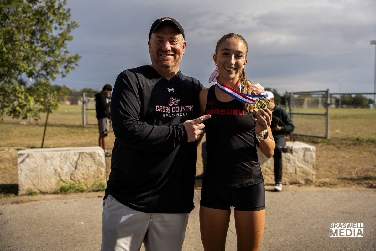 Senior Macy Wingard competed at the 2025 6A UIL State Cross Country meet in the girls division and won first place. Her time was 16:45.7