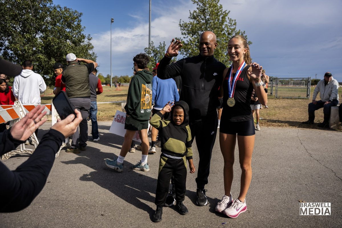Senior Macy Wingard competed at the 2025 6A UIL State Cross Country meet in the girls division and won first place. Her time was 16:45.7