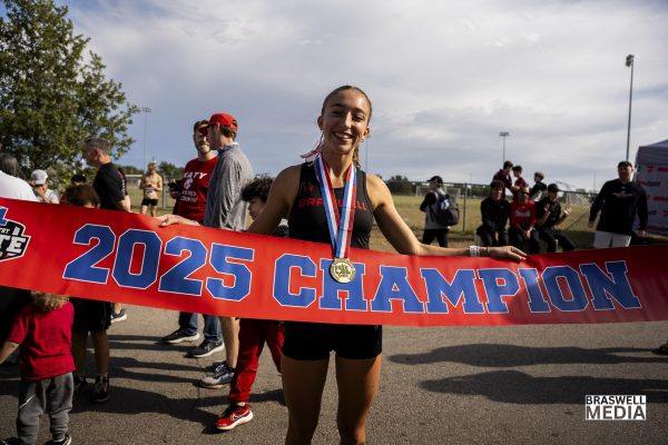 Senior Macy Wingard competed at the 2025 6A UIL State Cross Country meet in the girls division and won first place. Her time was 16:45.7