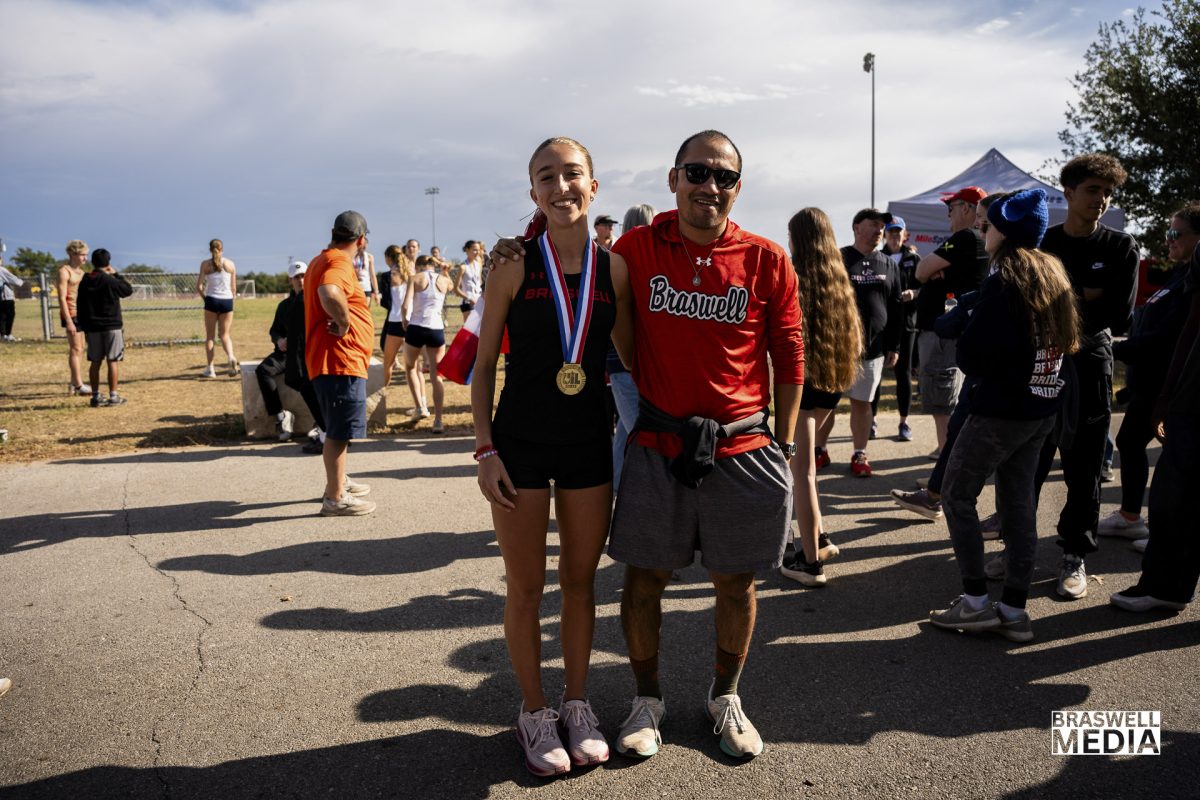 Senior Macy Wingard competed at the 2025 6A UIL State Cross Country meet in the girls division and won first place. Her time was 16:45.7